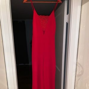 S Windsor Store jumpsuit. Super long and cute!